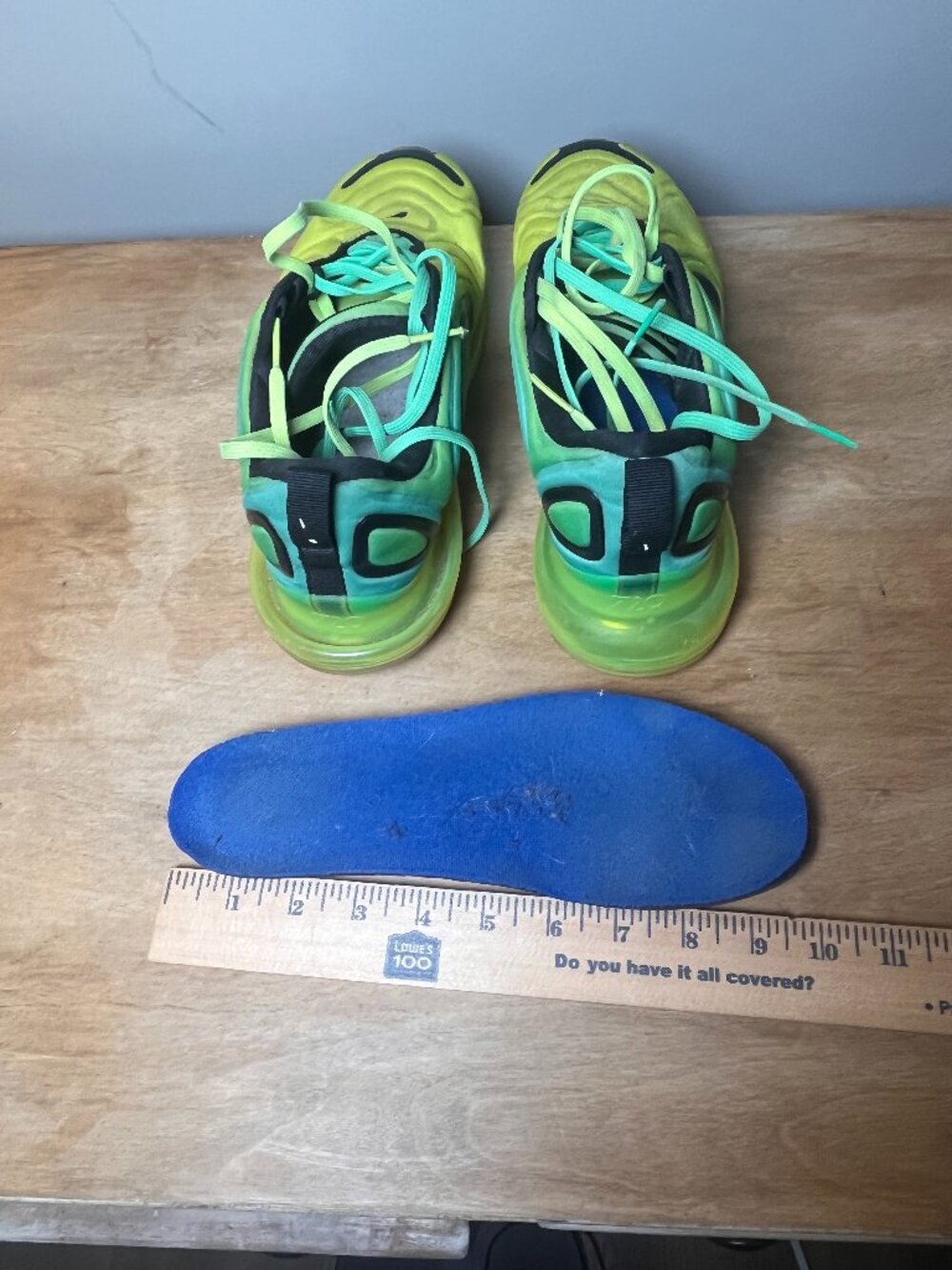 Nike Air Max 720 Volt Electro Green Black Sneakers Running Athletic